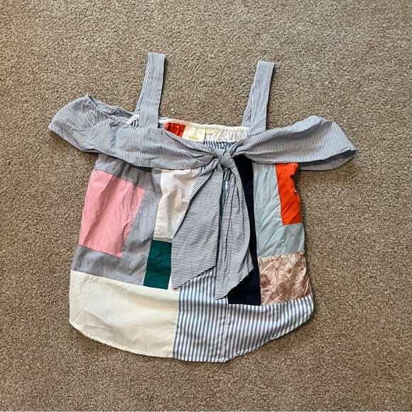 Maeve Open Medley Patchwork Tank size 6. - Picture 6 of 8